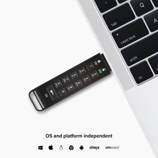 Флешка с паролем iStorage datAshur Personal2 8 GB (‎IS-FL-DAP3-B-8)