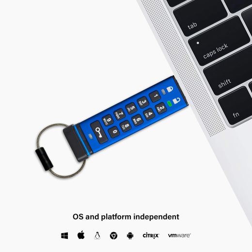 Флешка с паролем iStorage datAshur PRO 128GB (‎IS-FL-DA3-256-128)