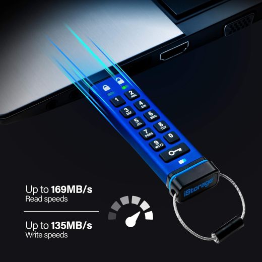 Флешка з паролем iStorage datAshur PRO 8GB (‎IS-FL-DA3-256-8)