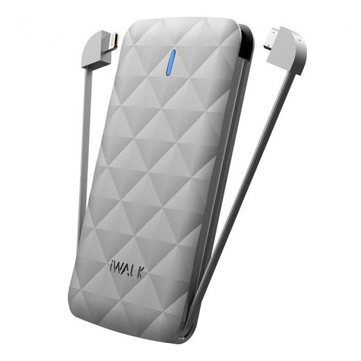 Повербанк (Внешний аккумулятор) iWalk Duo 3000mAh Silver (UBO3000-SL)