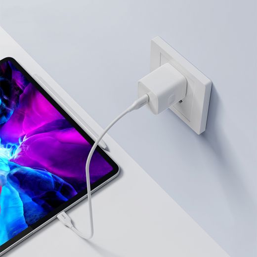 Сетевое зарядное устройство с кабелем iWalk Leopard 20W Wall Charger White (ADL020) + Data Cable (CST024CIP) (ADL020L)