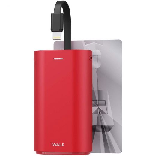 Повербанк (внешний аккумулятор) iWalk Link Me 10000mAh Red (DBL10000L-RD)