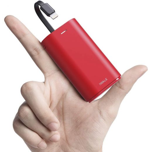 Повербанк (внешний аккумулятор) iWalk Link Me 10000mAh Red (DBL10000L-RD)