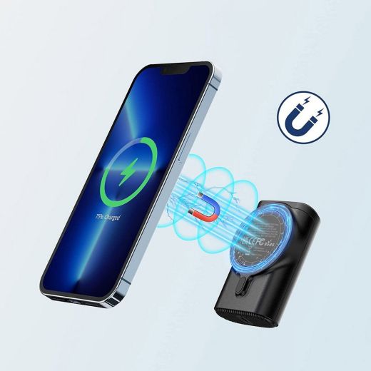 Повербанк с беспроводной зарядкой iWalk Link Me MagCharge 9000mAh Black (DBL10000M-BK)
