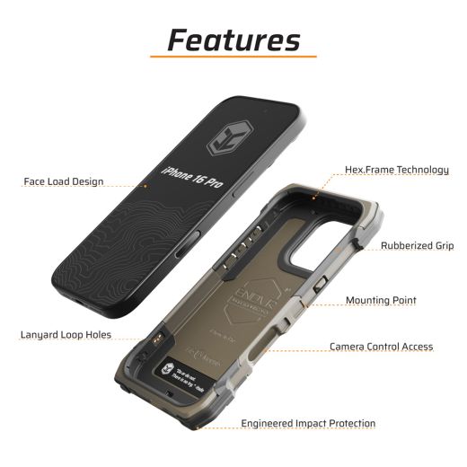 Протиударний чохол Juggernaut.Case ENDVR Stone Green для iPhone 16 Pro (JG.ENDVR.IP16PRO-SG)