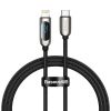 Кабель Baseus Display Fast Charging Data Cable Type-C to IP 20W 1m Black (CATLSK-01)