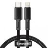 Кабель Baseus High Density Braided Data Cable Type-C to iP PD 20W 1m Black (CATLGD-01)