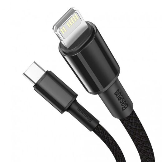 Кабель Baseus High Density Braided Data Cable Type-C to iP PD 20W 1m Black (CATLGD-01)