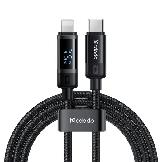 Кабель Mcdodo [CA-5210] Digital Display Data Cable USB-C to Lightning 36W 1.2м Black