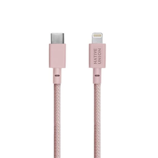 Кабель Native Union Belt Cable USB-C to Lightning Rose (1.2 m) (BELT-KV-CL-ROSE-2)