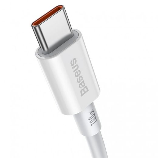 Кабель Baseus Superior Series Fast Charging Data Cable Type-C to Type-C 100W 2m White (CATYS-C02)