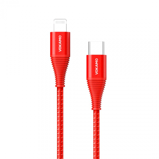 Кабель Vokamo Luxlink Series Type-C to Lightning Red (1.2 m) (VKM20055)