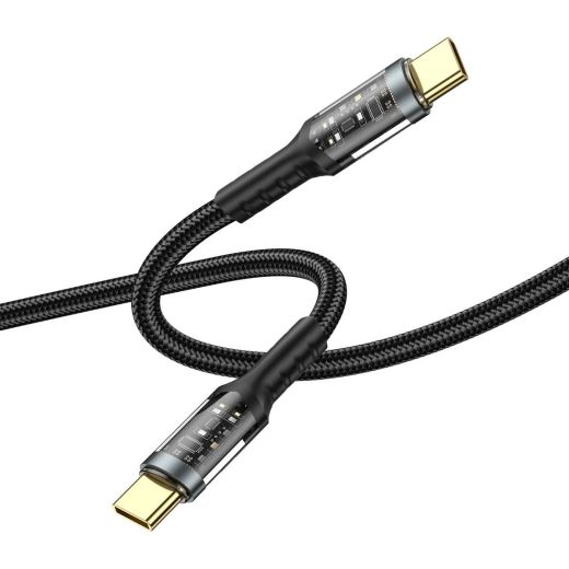 Кабель WIWU [Wi-C016] Geek Series USB-C to USB-C 100W 1.2м Black