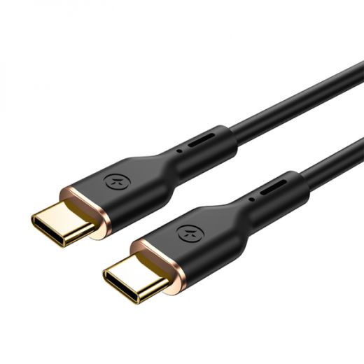 Кабель WIWU Wi-C018 Data Cable Vigor Series USB-C to USB-C 100W 1.2м Black