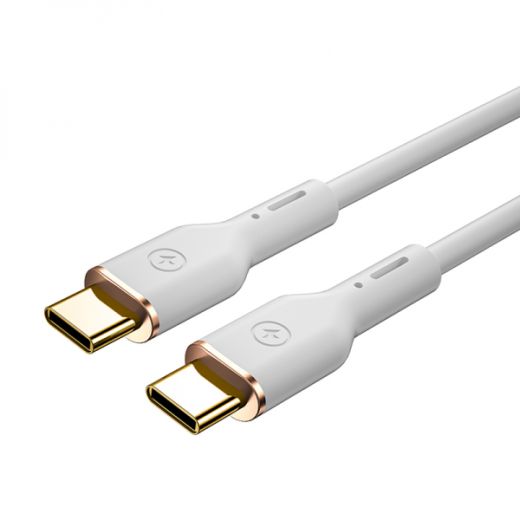 Кабель WIWU Wi-C018 Data Cable Vigor Series USB-C to USB-C 100W 1.2м White