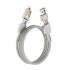 Кабель WIWU Wi-C051 Fast Charging Cable Raptor Series USB-A+USB-C to USB-C+Lightning 100W 2м Titanium Alloy Кабель WIWU Wi-C051 Fast Charging Cable Raptor Series USB-A+USB-C to USB-C+Lightning 100W 2м Titanium Alloy