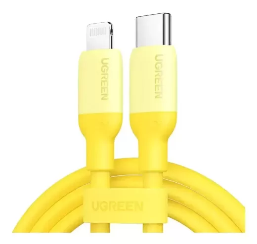Кабель UGREEN US387 USB-C to Lightning Cable 1m Yellow (90226)