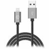 Кабель Lab.C Lightning Leather Cable A.L Space Grey (1.8 m) (LABC-511-GR)