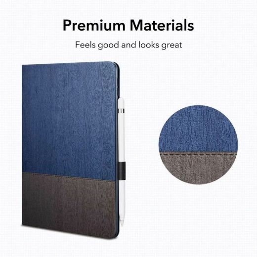 Чохол-підставка ESR Urban Premium Folio Case with Pencil Holder Blue Gray для iPad 10/2 (2021 | 2020 | 2019)