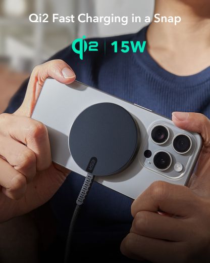 Беспроводная зарядка ESR Qi2 mini Wireless Charger Black
