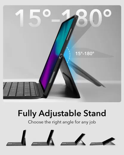Чехол-клавиатура ESR Ascend Keyboard Case US Layout-Black для iPad Pro 11” (2024) (6B0190102)