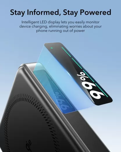 Повербанк с подставкой ESR Qi2 10000 mAh MagSlim Kickstand Power Bank Black