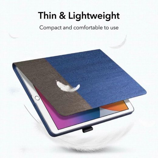 Чохол-підставка ESR Urban Premium Folio Case with Pencil Holder Blue Gray для iPad 10/2 (2021 | 2020 | 2019)