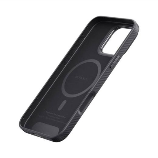 Карбоновий чохол Pitaka Military-Grade Protective Case Black/Grey Twill для iPhone 16 Pro Max (KI1601PMPA)