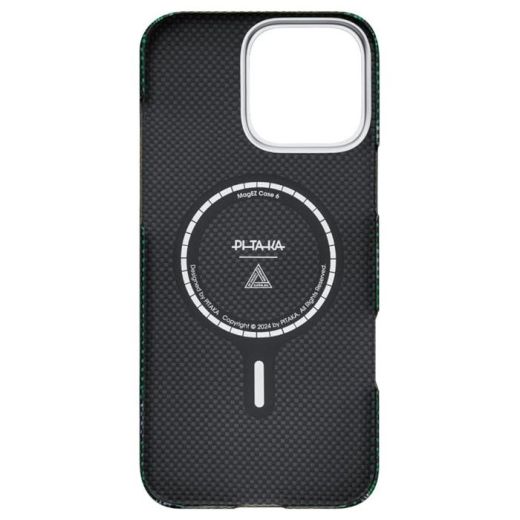 Карбоновый чехол Pitaka Tactile Woven Case Re-TROS Refining для iPhone 15 Pro