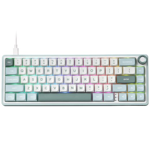 Клавіатура Royal Kludge R65 Wired Keyboard UA\RU\ENG Cherry Profile (Chartreuse Switch) Green Sand (RK-R65UARUENG-CHP-CS-GS)