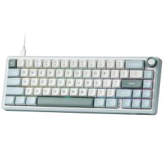 Клавиатура Royal Kludge R65 Wired Keyboard UA\RU\ENG Cherry Profile (Chartreuse Switch) Green Sand (RK-R65UARUENG-CHP-CS-GS)