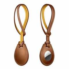 Кожаный брелок WIWU Hermes Bag Charm Brown для AirTag