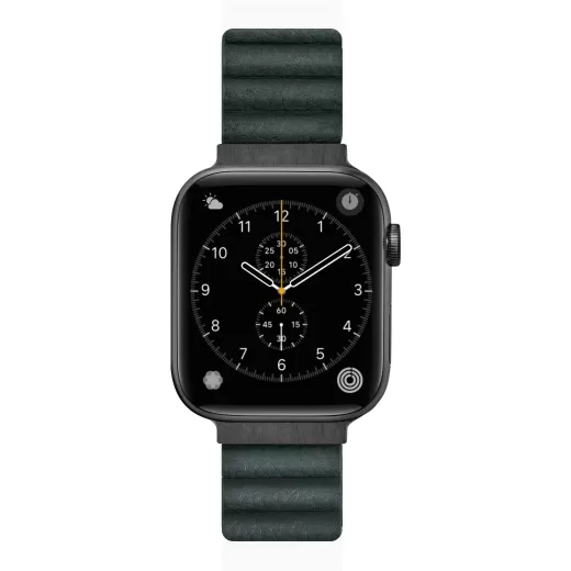 Ремінець Laut NOVI LUXE Pine Green для Apple Watch 42мм | 41мм | 40мм (L_AWS_NL_GN)