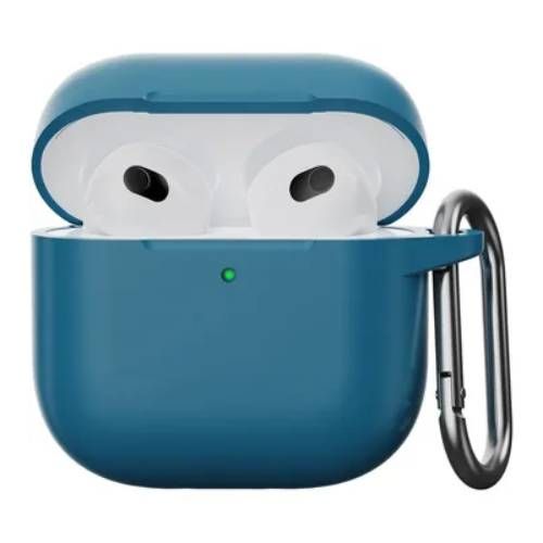 Чохол з карабіном CasePro Case Lake Blue для AirPods 4
