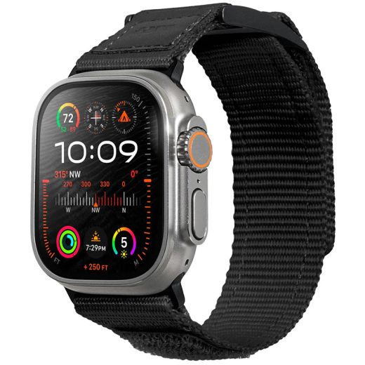 Спортивный ремешок Laut Champs Sport Black для Apple Watch 49мм | 45мм | 44мм | 42мм (L_AWU_CS_BK)