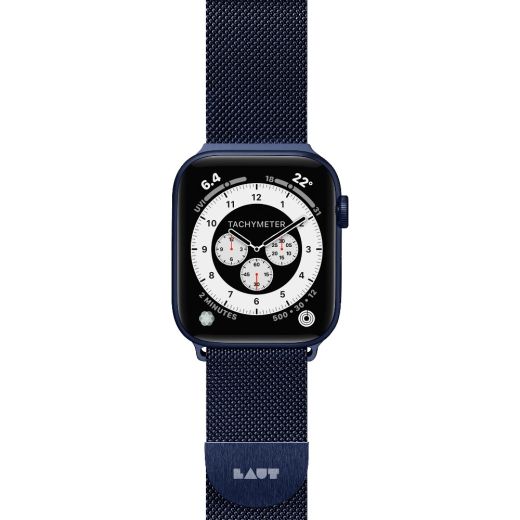 Металлический ремешок Laut Steel Loop Strap Navy Blue (L_AWL_ST_BL) для Apple Watch 45mm | 44mm | 42mm