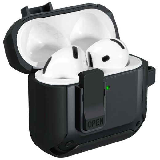 Протиударний чохол Laut ZENTRY Black для AirPods 4 (2024) (L_AP5_ZE_BK)
