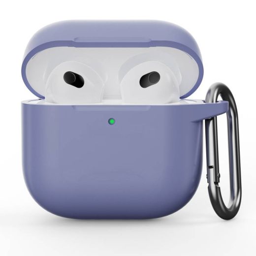 Чехол с карабином CasePro Case Lavender для AirPods 4