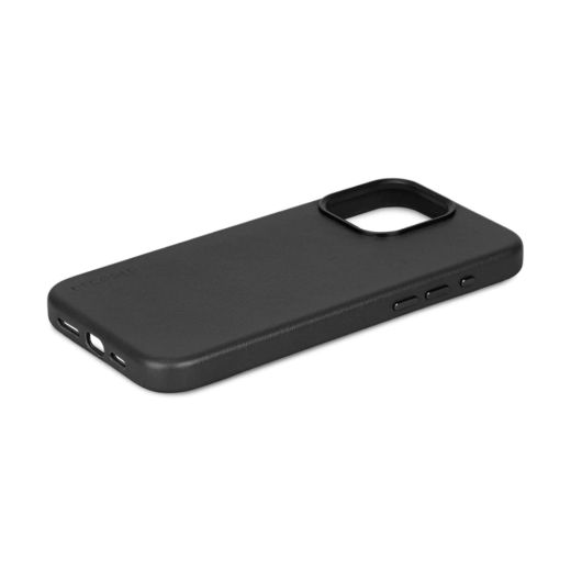 Кожаный чехол Decoded Leather Back Cover Black для iPhone 15 Pro Max