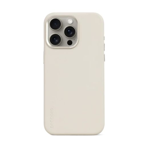 Кожаный чехол Decoded Leather Back Cover Clay для iPhone 15 Pro