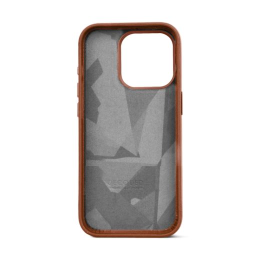 Шкіряний чохол Decoded Leather Back Cover Tan для iPhone 15 Pro