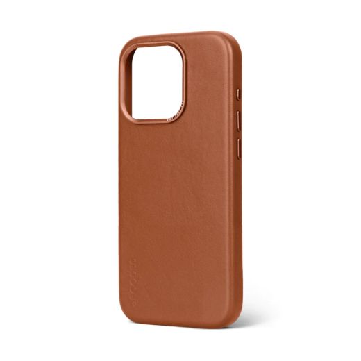 Кожаный чехол Decoded Leather Back Cover Tan для iPhone 15 Pro Max