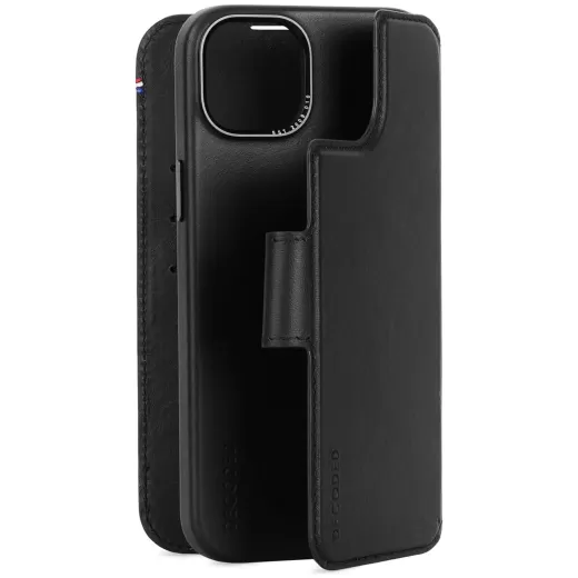 Шкіряний чохол-гаманець Decoded Leather Detachable Wallet Case Black для iPhone 15 Plus (D24IPO15PLDW5BK)