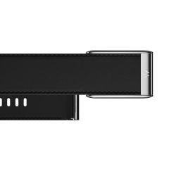 Шкіряний ремінець Whoop LeatherLuxe Band Straight Black/Cream with Titanium (Size S) для WHOOP 5.0