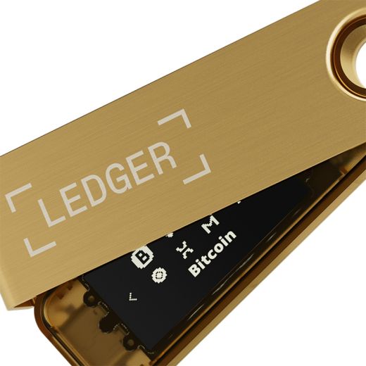 Холодний гаманець для криптовалюти Ledger Nano S Plus Gold