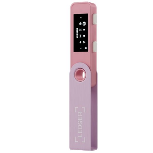 Холодний гаманець для криптовалюти Ledger Nano S Plus Pastel Pink