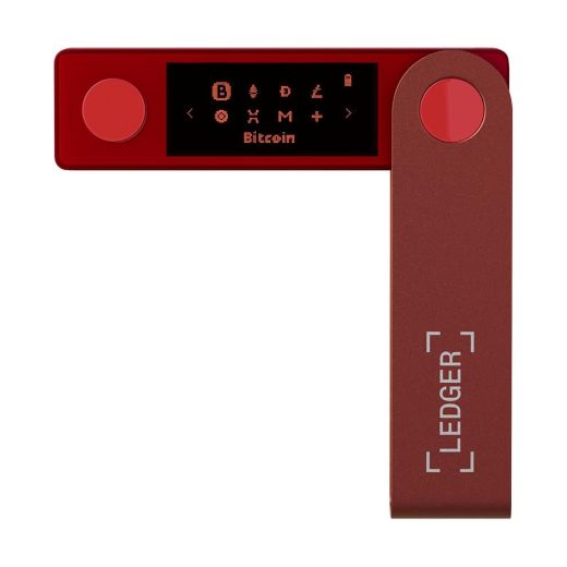 Холодный криптокошелек для криптовалюты Ledger Nano X Ruby Red