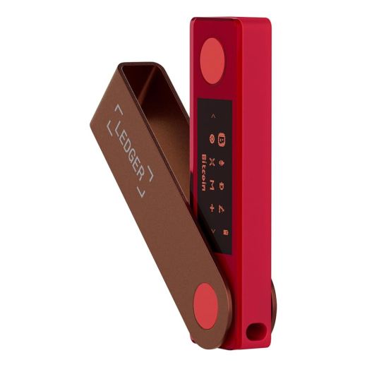 Холодный криптокошелек для криптовалюты Ledger Nano X Ruby Red