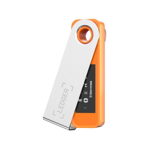 Холодний гаманець для криптовалюти Ledger Nano S Plus BTC Orange