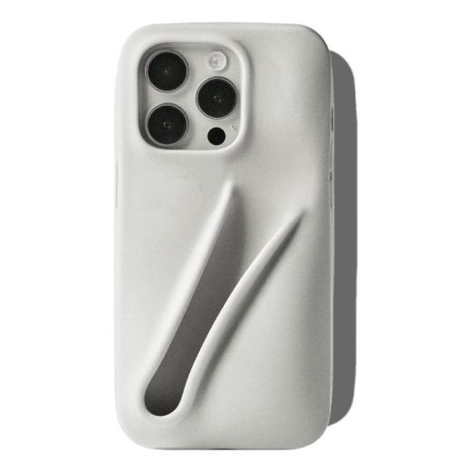 Силиконовый чехол с блеском для губ CasePro Rhode Lip Case Grey для iPhone 12 Pro Max